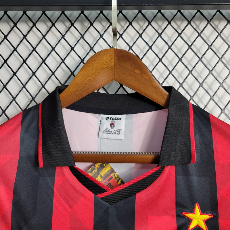 Retro 1993-94 AC Milan Home   Football jersey retro