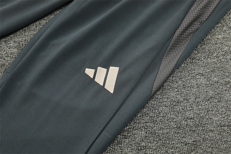 2024-25 Real Madrid Dark Grey Player Long Sleeve Training Suit