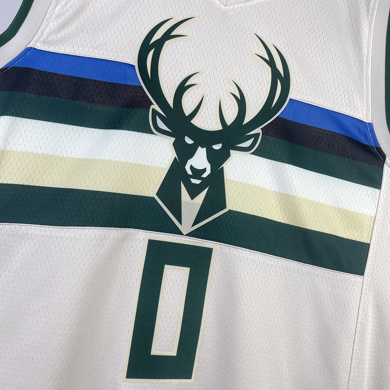 2019 NBA Milwaukee Bucks (0 LILLARD) Basketball Jersey
