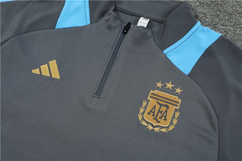 2024-25 Argentina Dark Grey Long Sleeve Training Suit