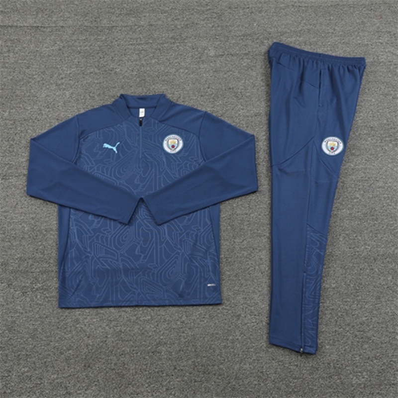 2024-25 Manchester City Royal Blue Long Sleeve Training Suit