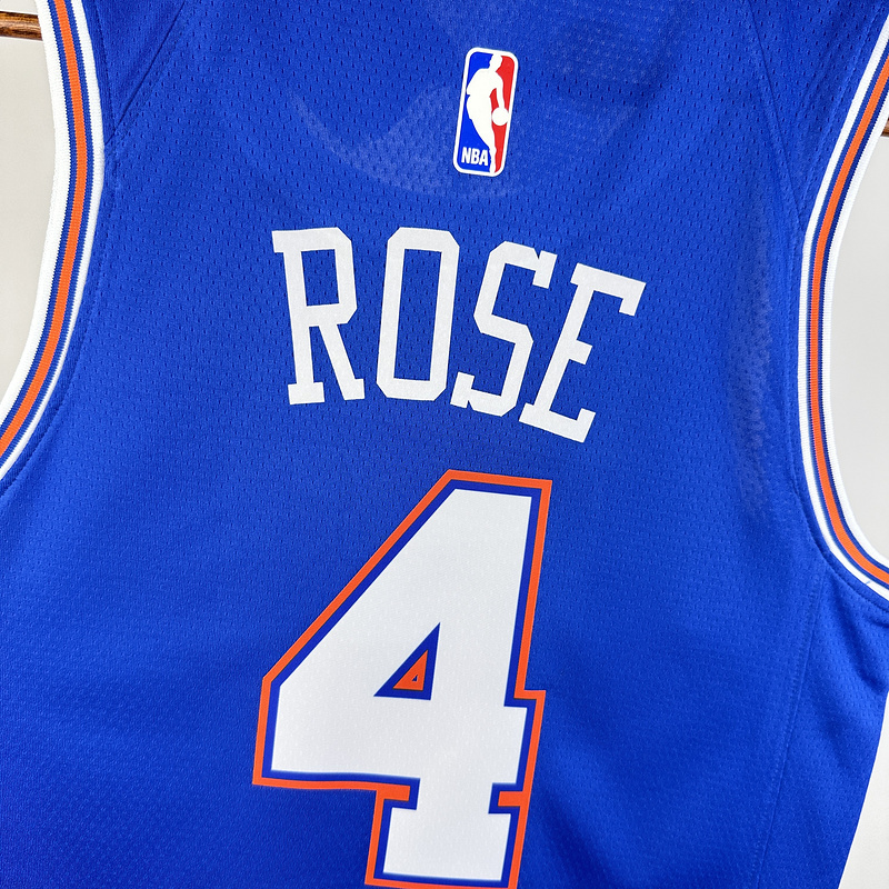 2021 New York Knicks 4 ROSE Basketball Jersey