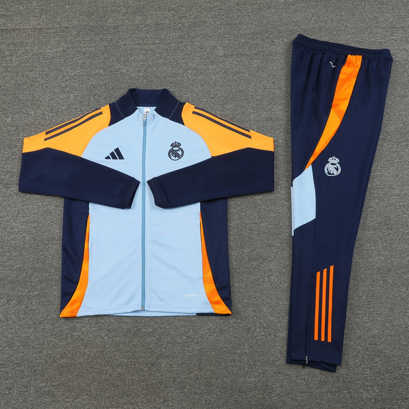 2024-25 Real Madrid 02 Light Blue  jacket suit
