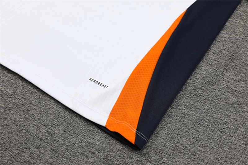 2024-25 Real Madrid White Long Sleeve Training Suit