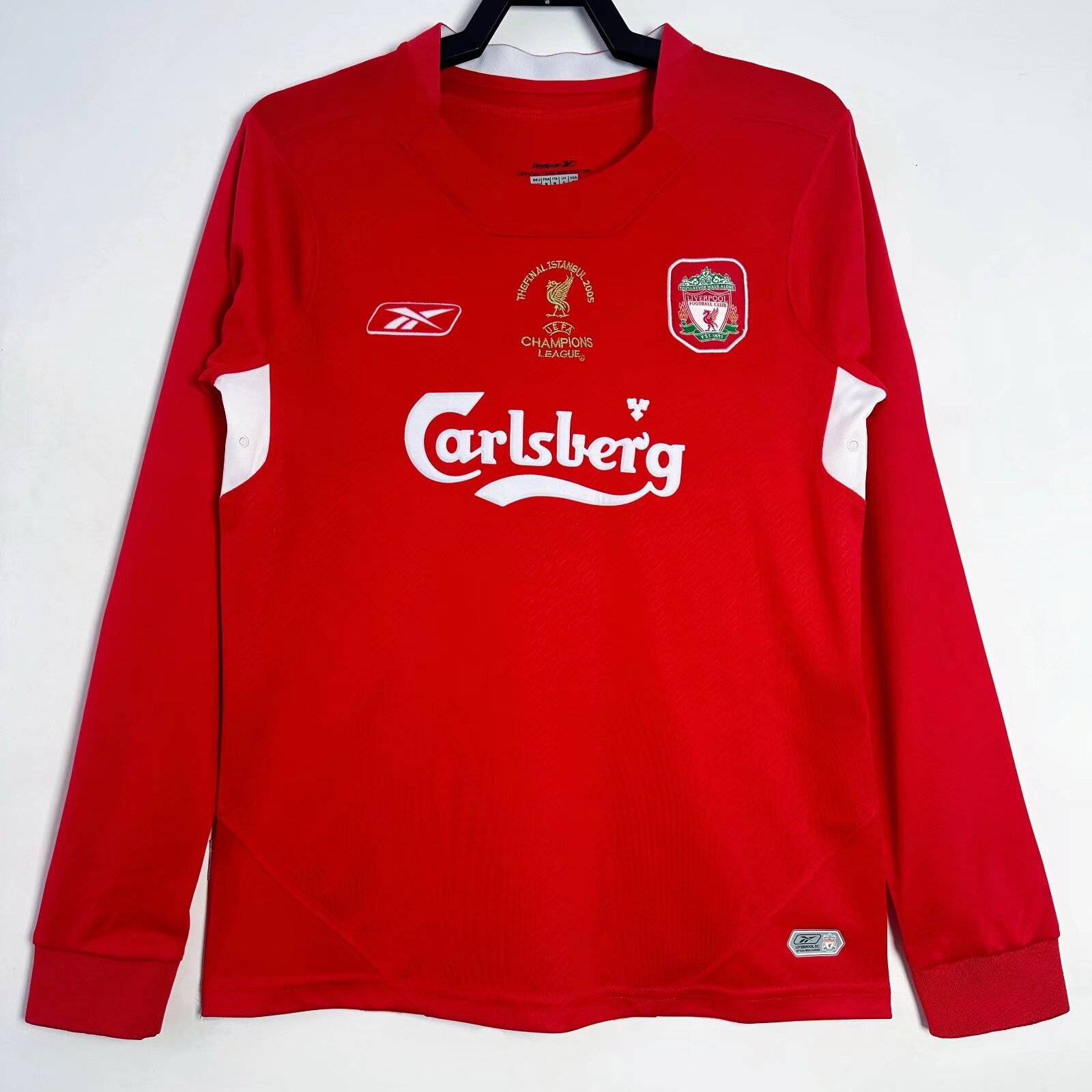 Retro 2005 CUL Liverpool Home Champions League Football jersey retro