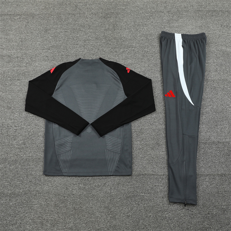 2024-25 Manchester United Dark Grey [Player] Long Sleeve Training Suit