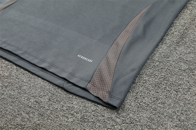 2024-25 Real Madrid Dark Grey Long Sleeve Training Suit