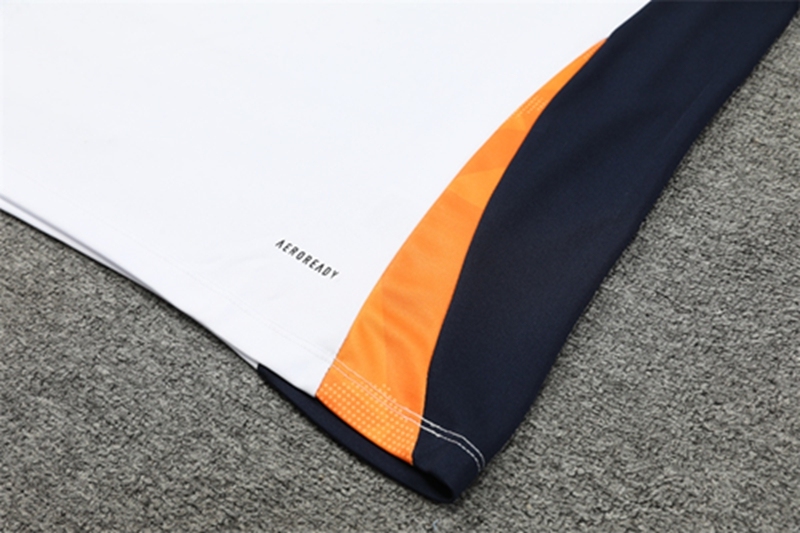 2024-25 Real Madrid White Long Sleeve Training Suit