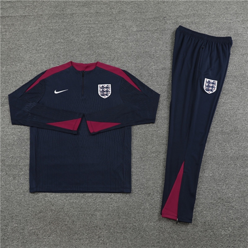 2024-25 England Royal Blue【Player】Long Sleeve Training Suit