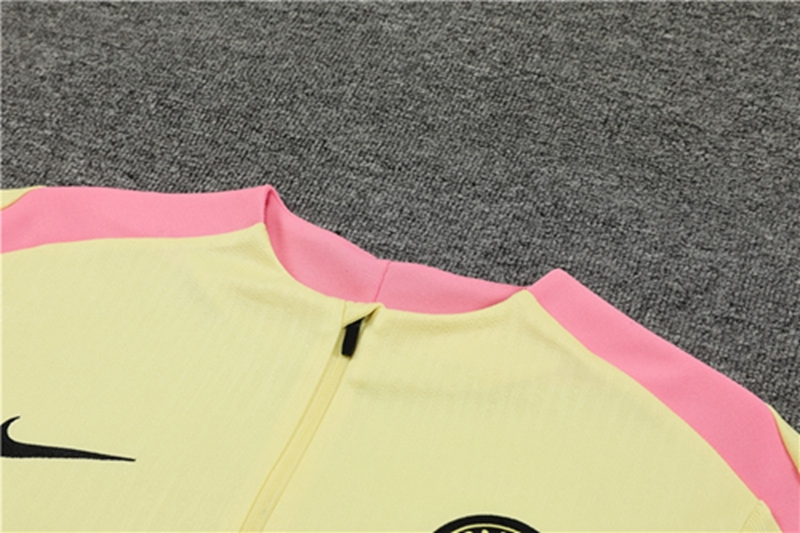 2024-25 PSG Paris Light Yellow【Player】 Long Sleeve Training Suit