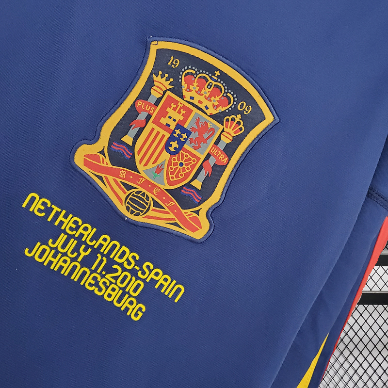 Retro 2010 Spain away long sleeve Football jersey retro