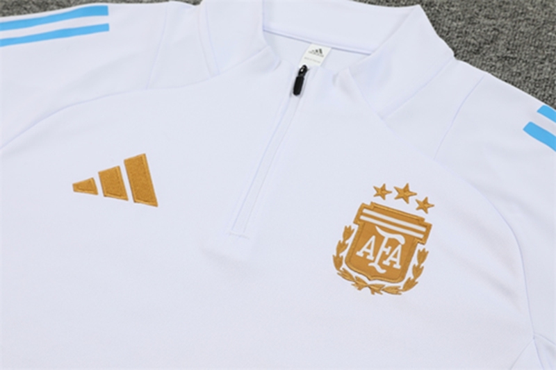 2024-25 Argentina White Long Sleeve Training Suit