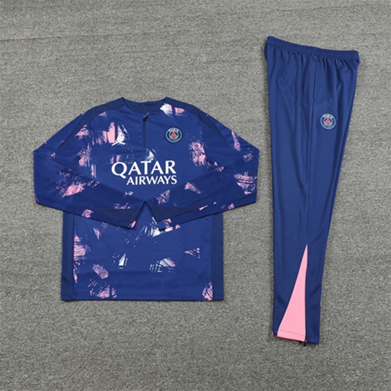 2024-25 PSG Jordan Paris Royal Blue Long Sleeve Training Suit