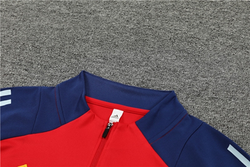 2024-25 Spain Red Long Sleeve Training Suit