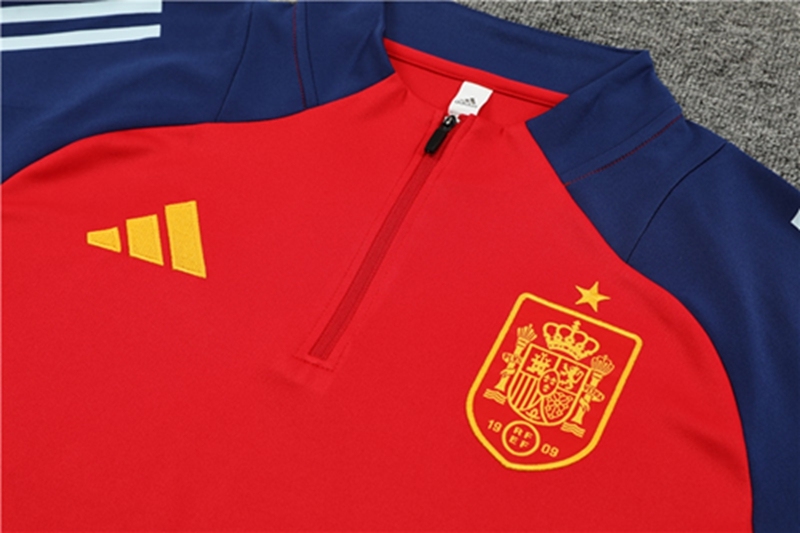 2024-25 Spain Red Long Sleeve Training Suit