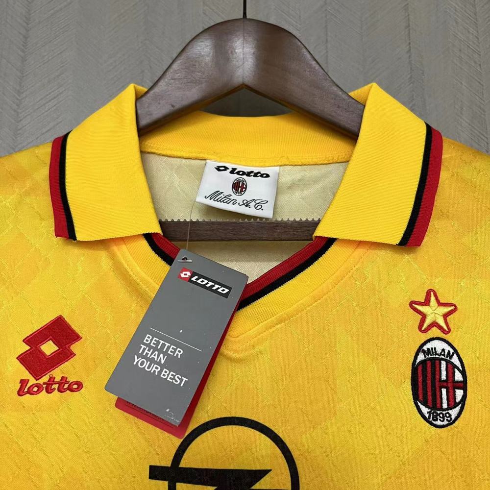 Retro 1995-96 AC Milan away BAGGIO BARESI VIEIRA  ALBERTINI Football jersey