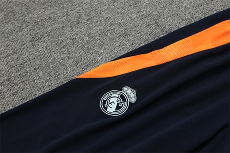2024-25 Real Madrid Light Blue Long Sleeve Training Suit