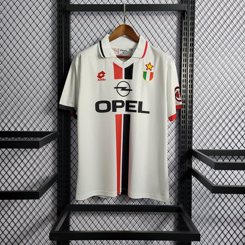 Retro 1996-97 AC Milan away BAGGIO BARESI VIEIRA ALBERRTINI Football jersey