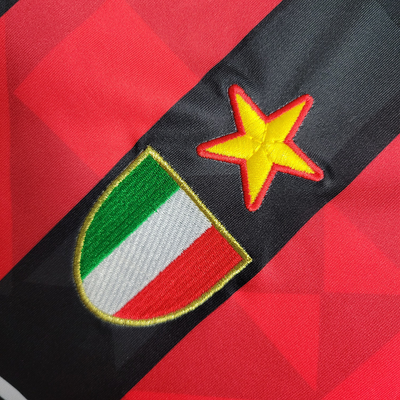 Retro 1993-94 AC Milan Home   Football jersey retro
