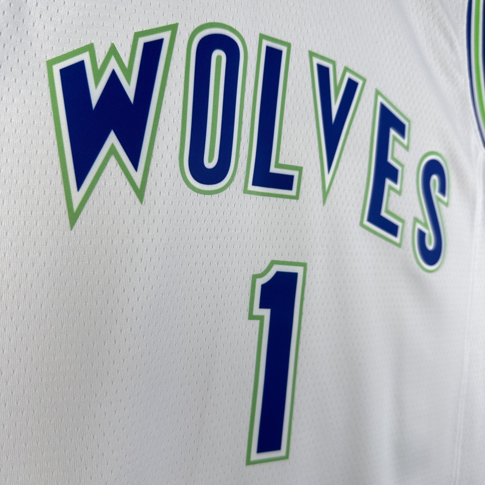 2024 NBA Minnesota Timberwolves 1 Anderson Basketball Jersey