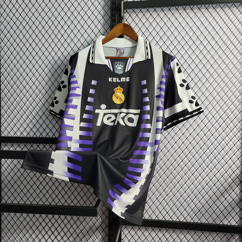 Retro 1997-98 Real Madrid 2 away Football jersey retro