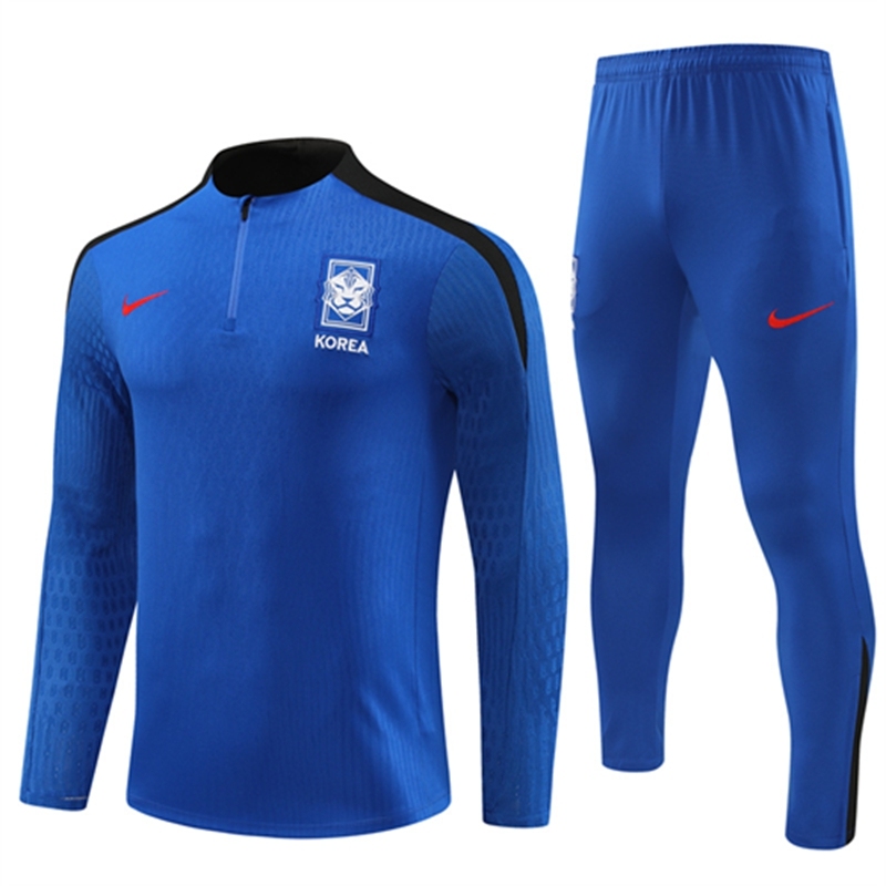 2024-25 South Korea Colorful Blue Long Sleeve Training Suit