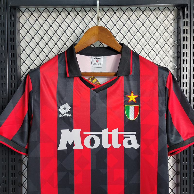 Retro 1993-94 AC Milan Home   Football jersey retro