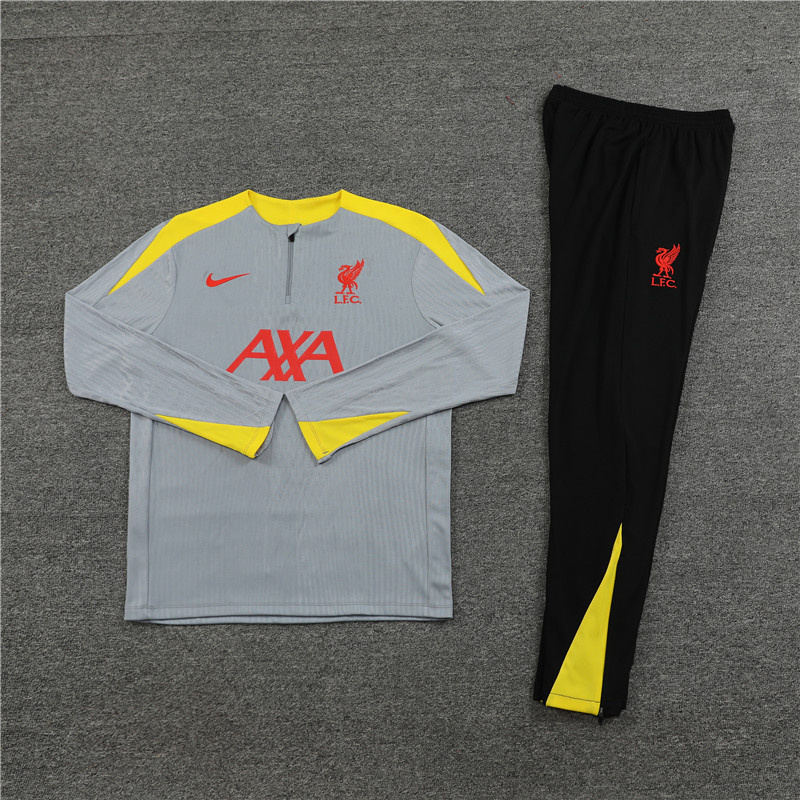 2024-25 Liverpool  Half-Pull Training Suit Jersey Set