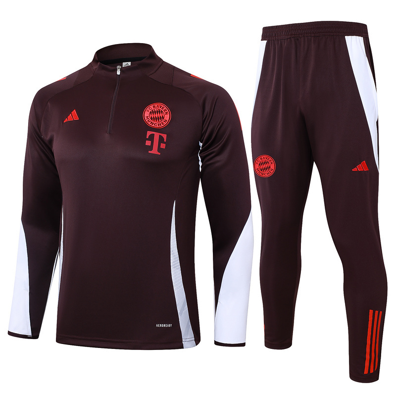 2024-25 Bayern Munchen Kids half pull training suit jersey set