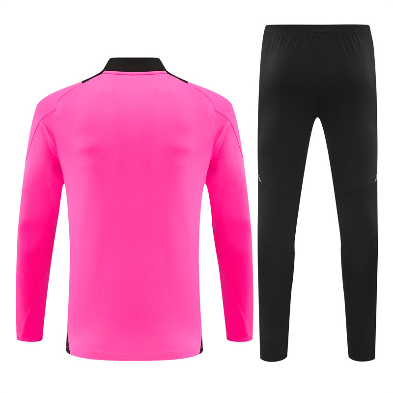 2024-25 Real Madrid Rose Red Long Sleeve Training Suit