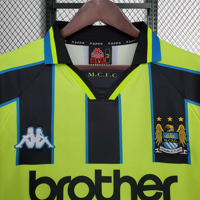 Retro 1998-99 Manchester City away Football jersey retro