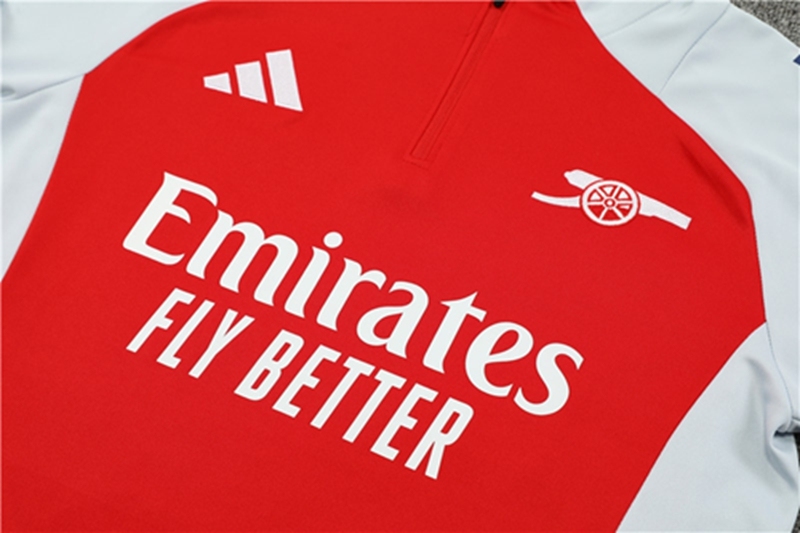 2024-25 Arsenal Red Long Sleeve Training Suit