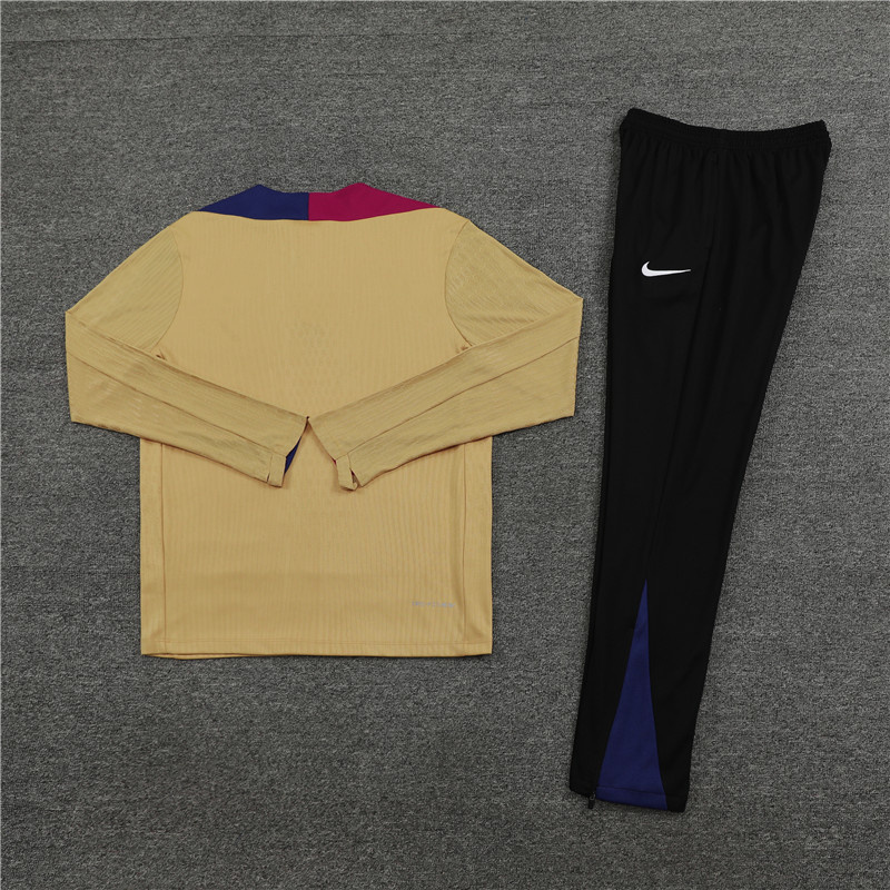 2024-25 Barcelona Half-Pull Training Suit Jersey Set