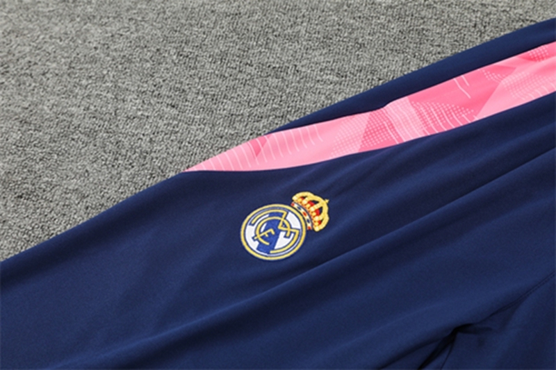 2024-25 Real Madrid Royal Blue Long Sleeve Training Suit