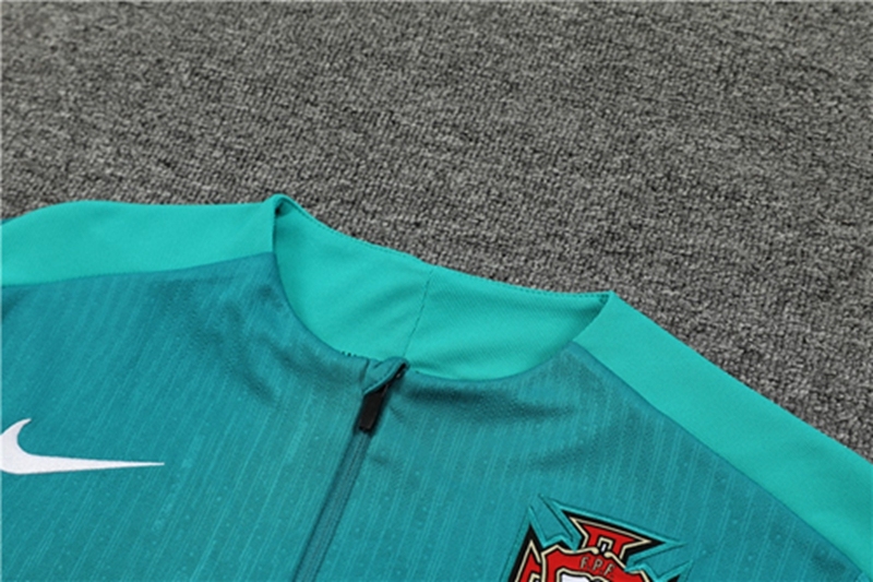 2024-25 Portugal Green Player Long Sleeve Training Suit