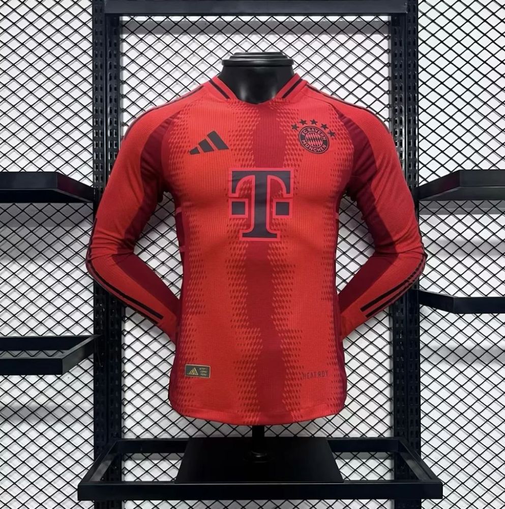 2024-25 Bayern Munchen Home Player Long Sleeve Football jersey