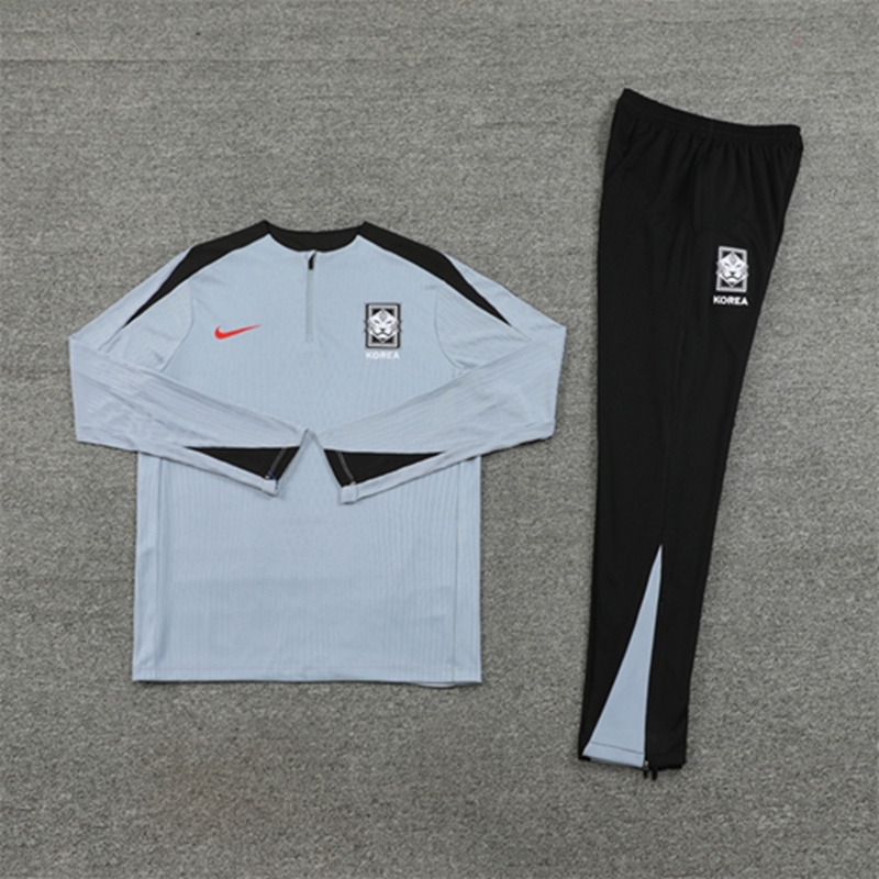 2024-25 South Korea light grey Long Sleeve Training Suit