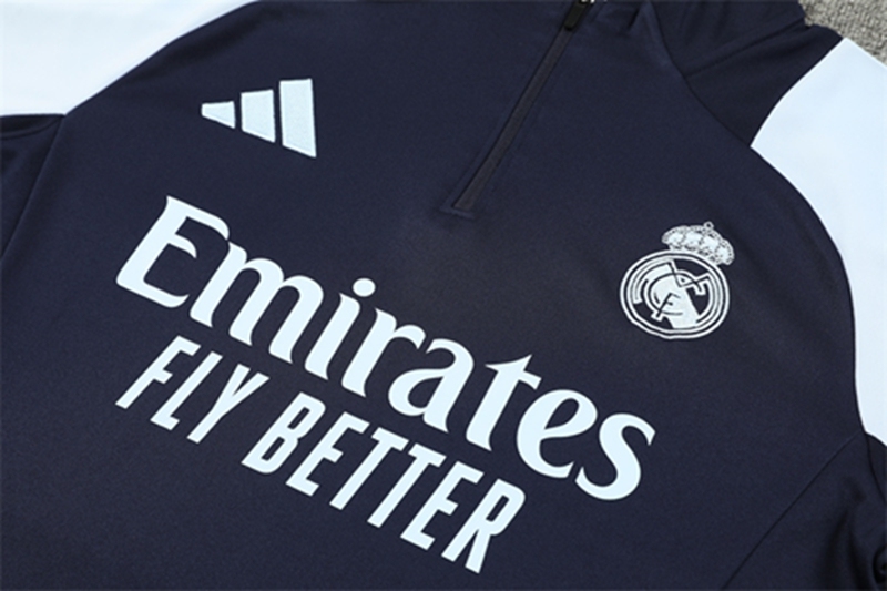 2024-25 Real Madrid Royal Blue Long Sleeve Training Suit