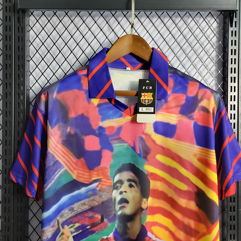Retro FC Barcelona 1993-94 Romario Jersey   Football jersey retro