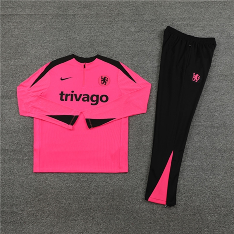 2024-25 Chelsea Pink [Player] Long Sleeve Training Suit