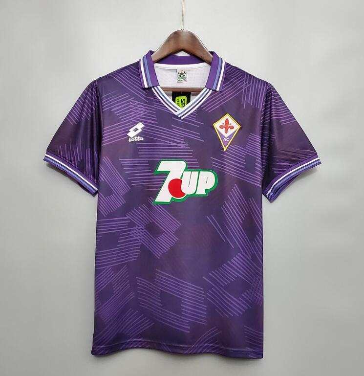Retro 1992-93 Fiorentina Home Football jersey retro
