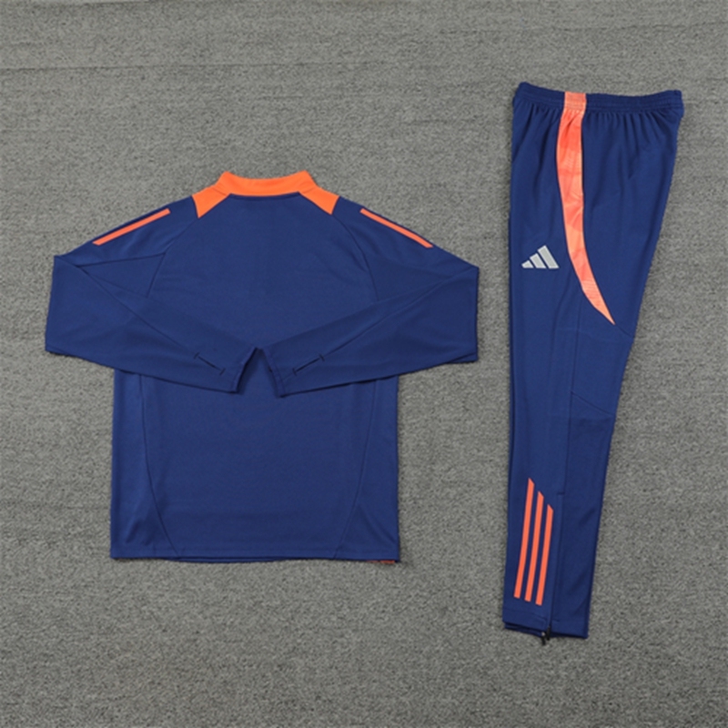 2024-25 Manchester United Royal Blue Long Sleeve Training Suit