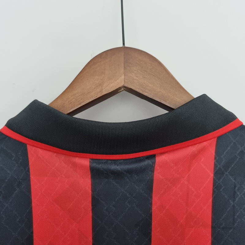 Retro 1995-96 AC Milan home  BAGGIO BARESI VIEIRA  ALBERTINI Football jersey