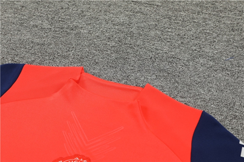 2024-25 Manchester United Orange Red Long Sleeve Training Suit