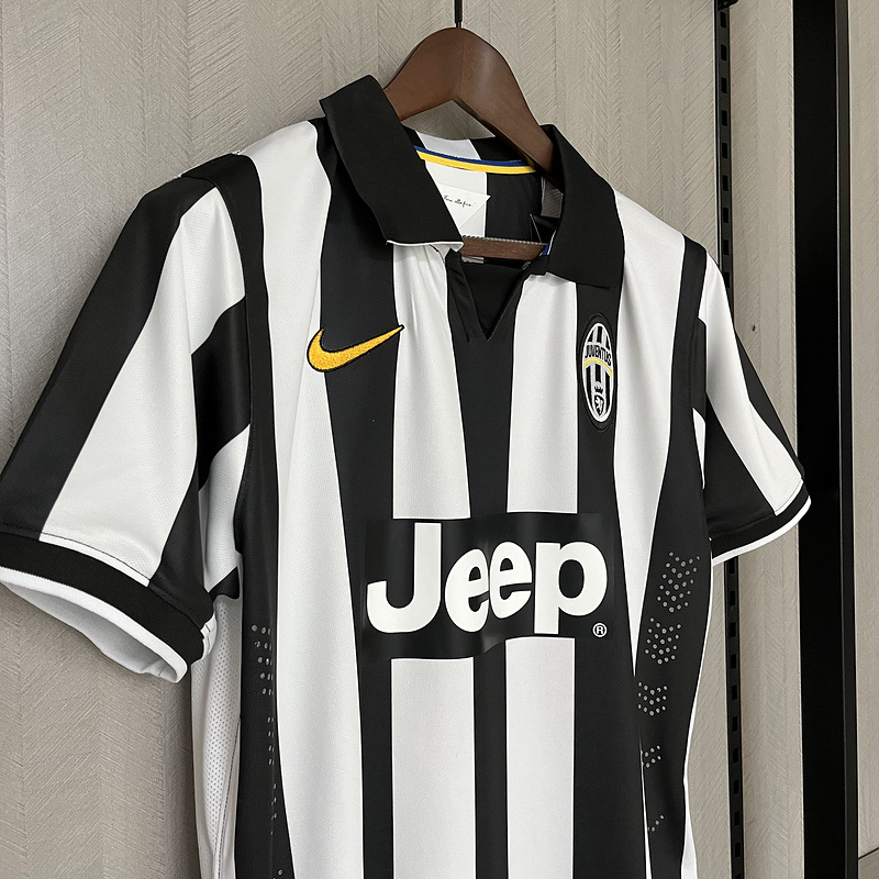 Retro 2014-15 Juventus Home PIRLO TEVEZ POGBA Football jersey retro