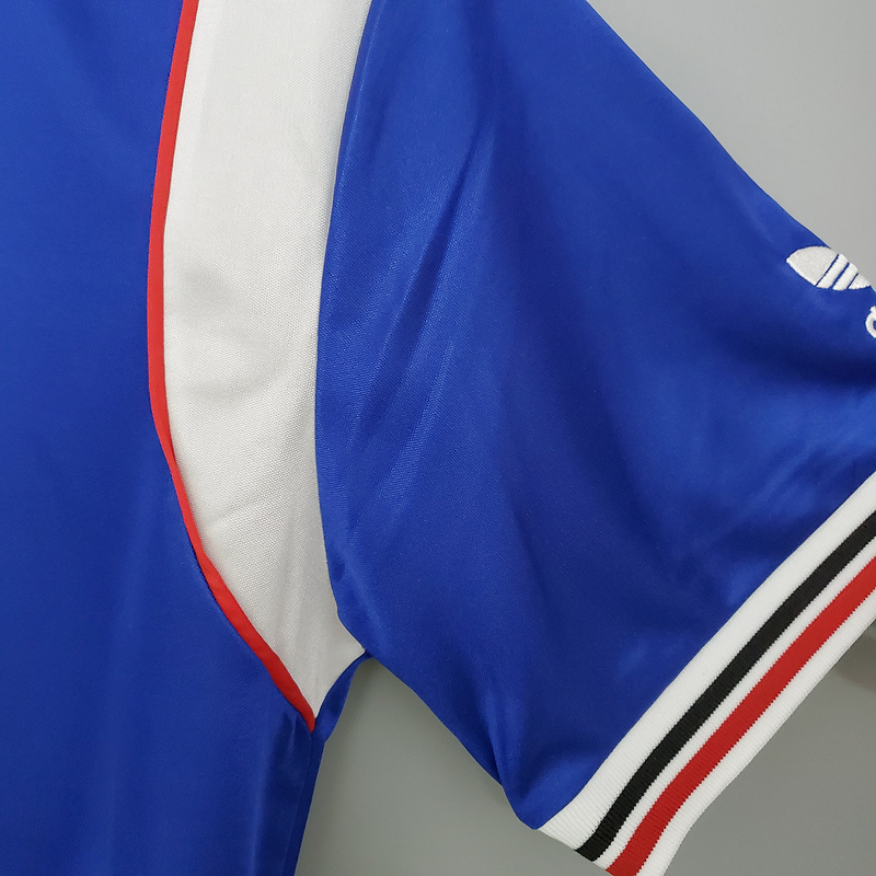 Retro Manchester United 1985-86 away blue  Football jersey retro