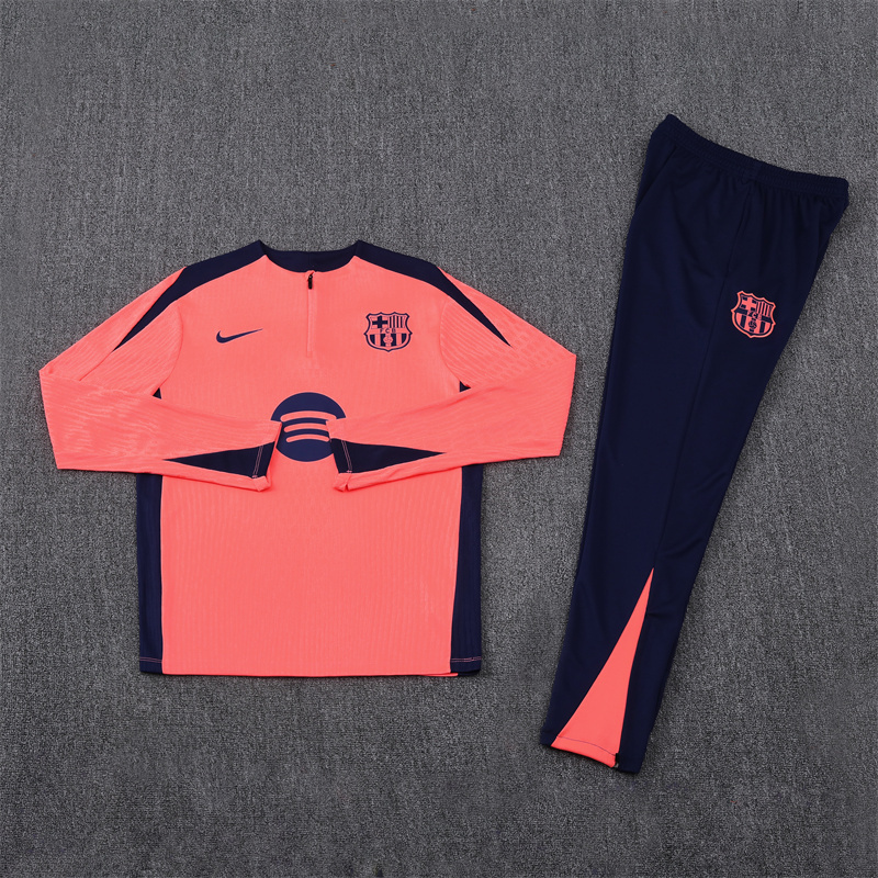 2024-25 Barcelona Half-Pull Training Suit Jersey Set