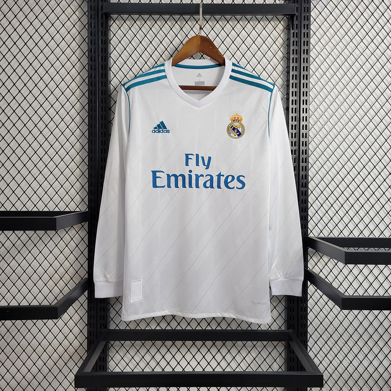 Retro 2017-18 Real Madrid home RONALDO Benzema BALE Sergio Ramos ISCO KROOS MODRIC Football jersey retro