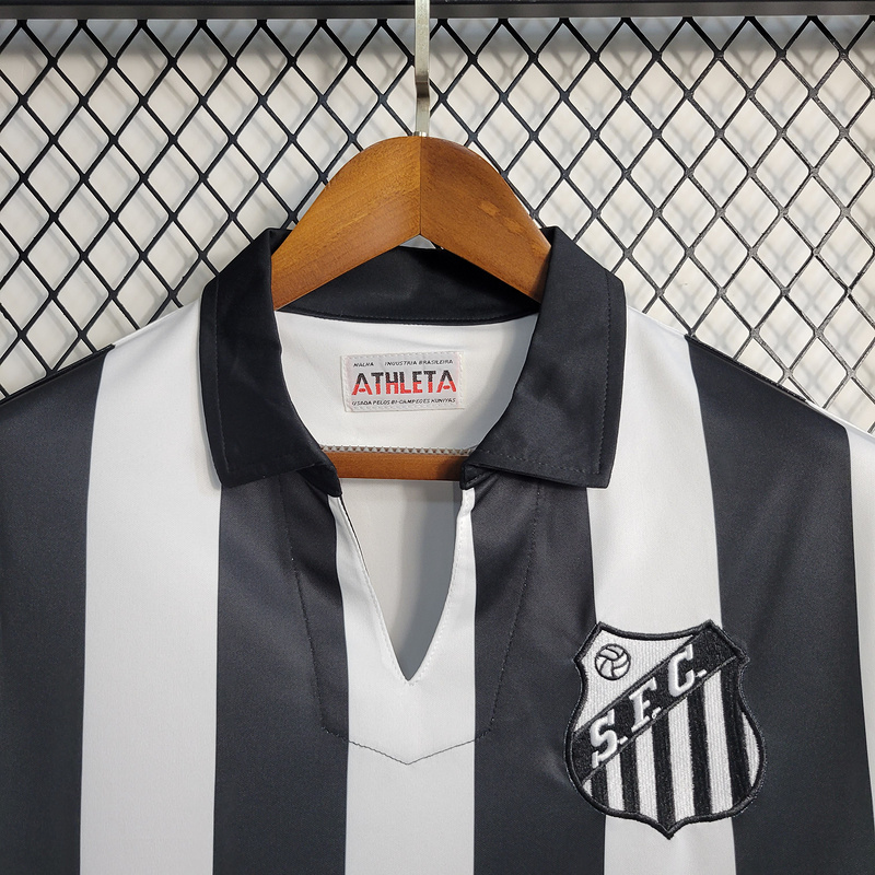 Retro 1958 Santos home Football jersey retro