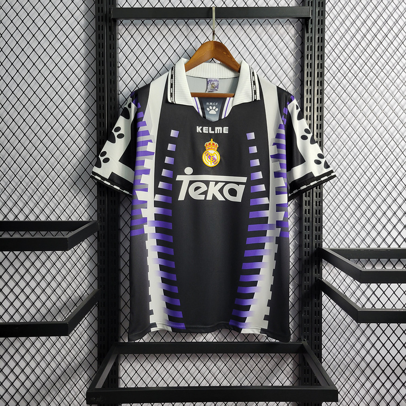 Retro 1997-98 Real Madrid 2 away Football jersey retro